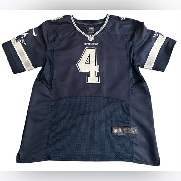Dak Prescott Jersey #4 Navy Stitched NFL Football Dallas Cowboys QB - Picture 1 of 12